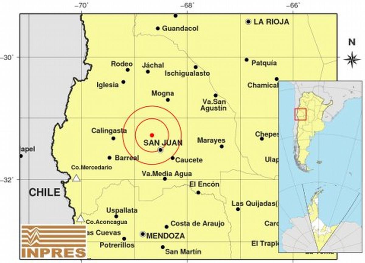 FOTO: Temblor en San Juan fue percibido en parte de la provincia de Córdoba