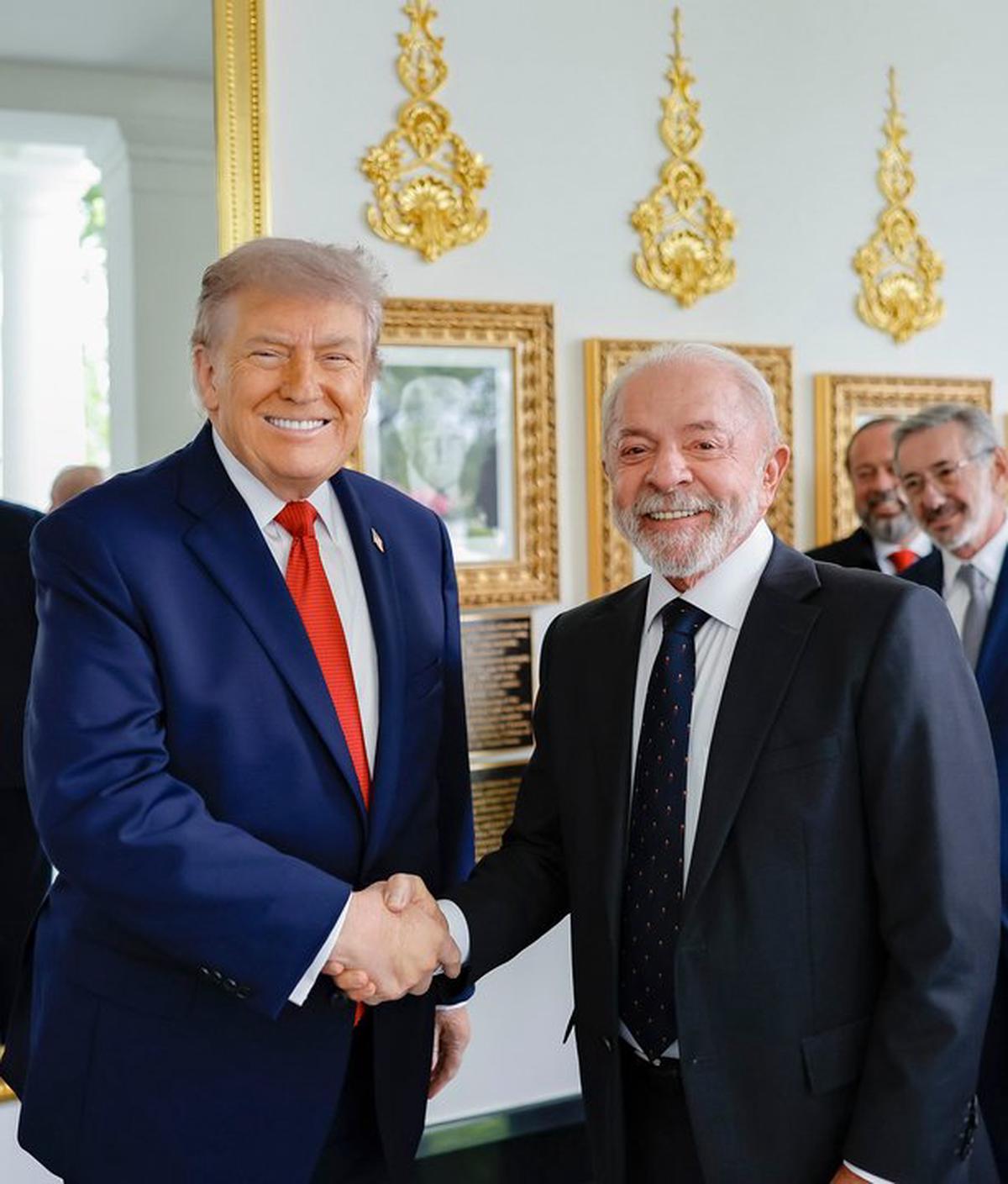 Trump recibió a Lula en la Casa Blanca.