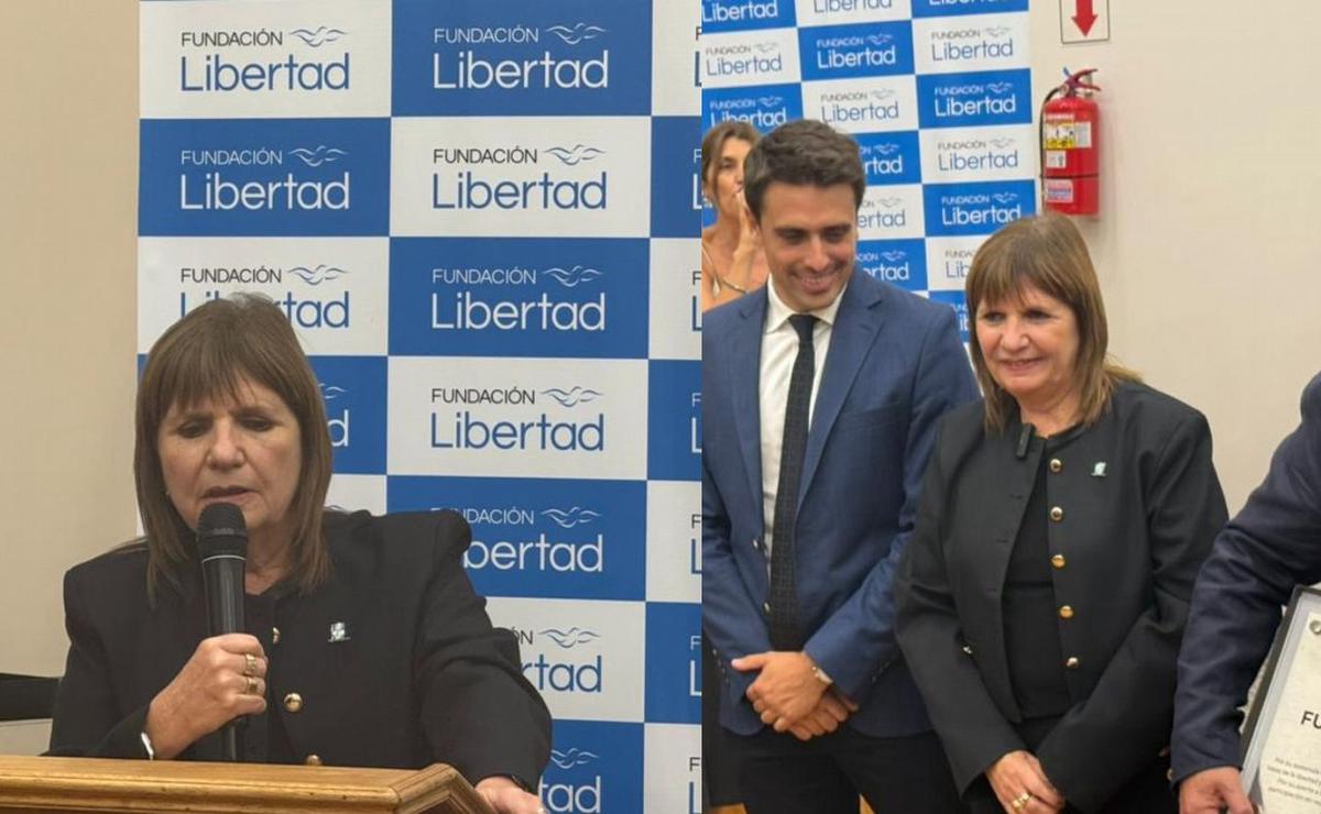 Patricia Bullrich en el aniversario de la Fundación Libertad. 