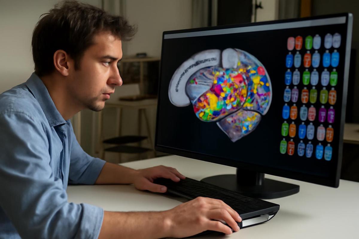 Mapa del cerebro con 539 regiones distintas