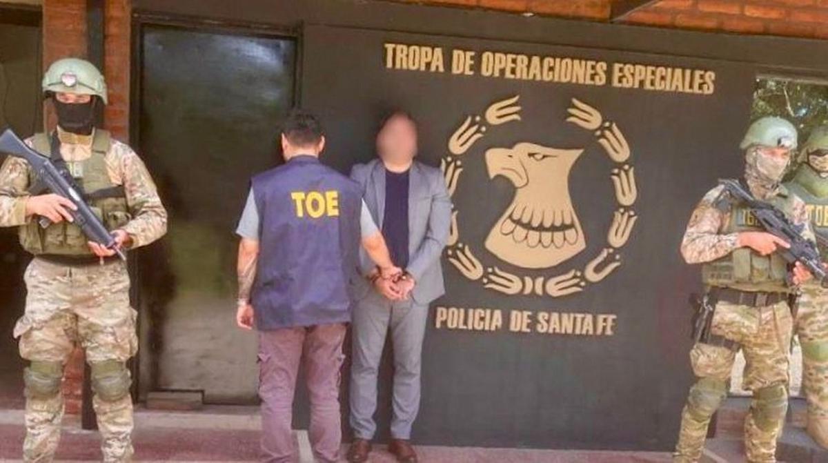 Detención del sospechoso, identificado como Marcelo Andrés P.