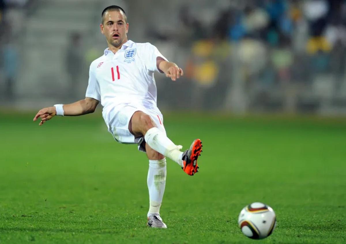 Joe Cole durante su participación en el Mundial de Sudáfrica 2010.