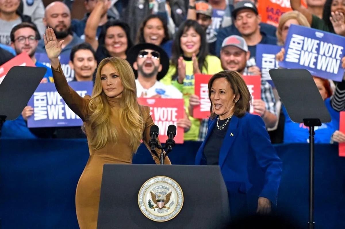 FOTO: Jennifer Lopez, apoyo en clave latina para Harris.