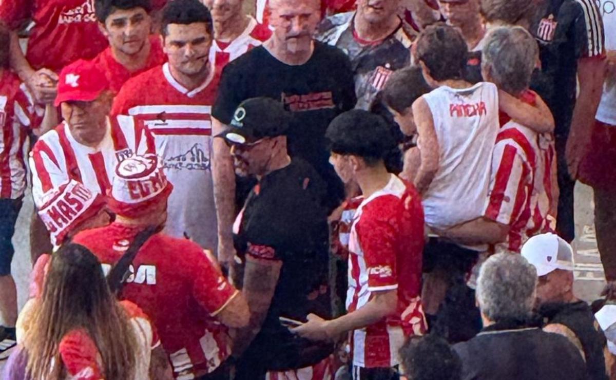 Juan Sebastián Verón dijo presente en la tribuna del