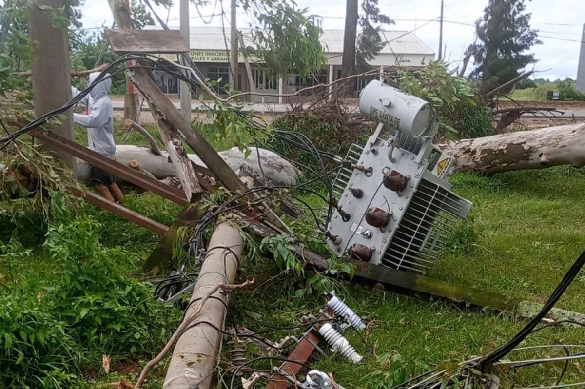 FOTO: Impactante torbellino en Cayasta