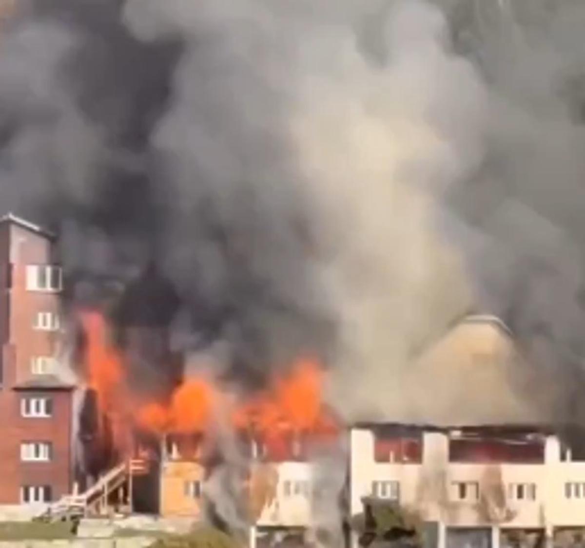 Incendio en el Hotel Huemul de Bariloche: sin heridos pero con gran alarma