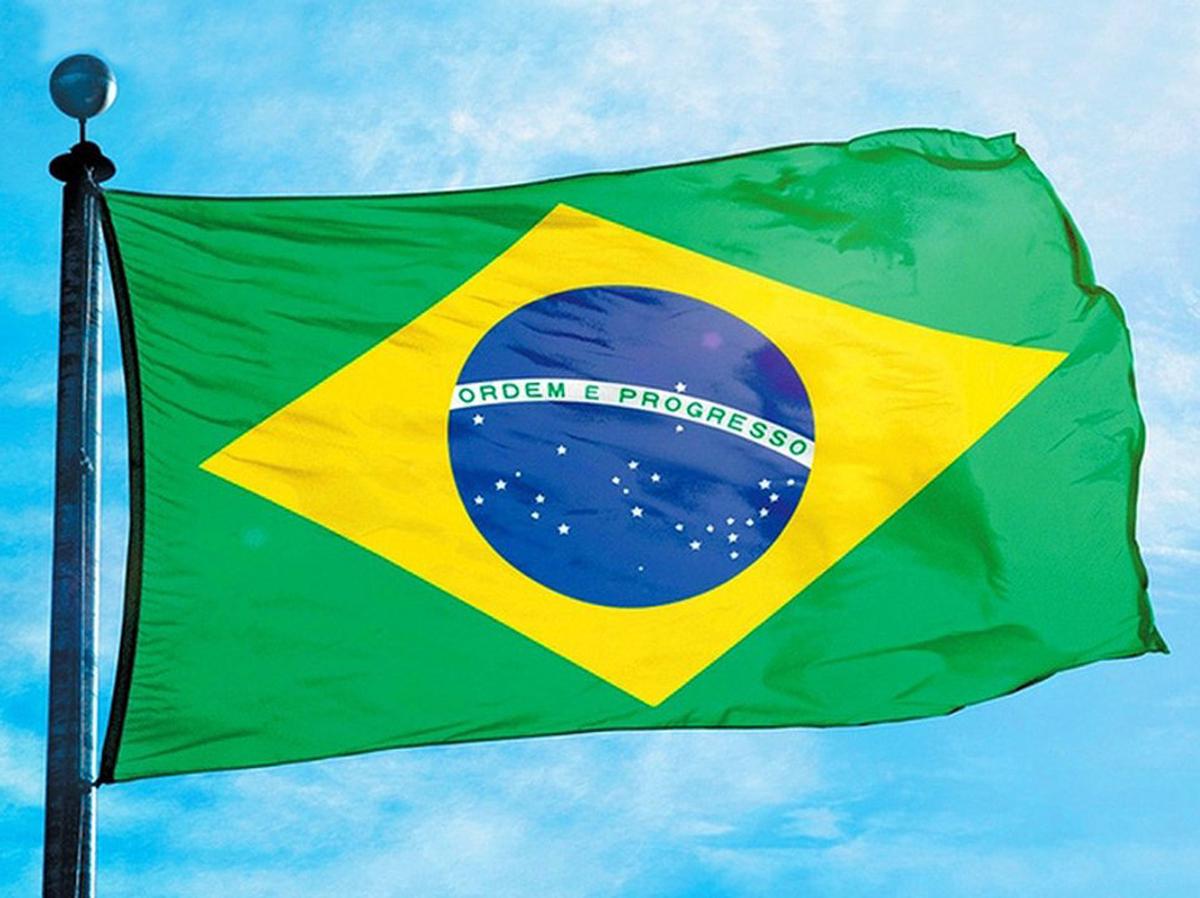 La bandera de Brasil.