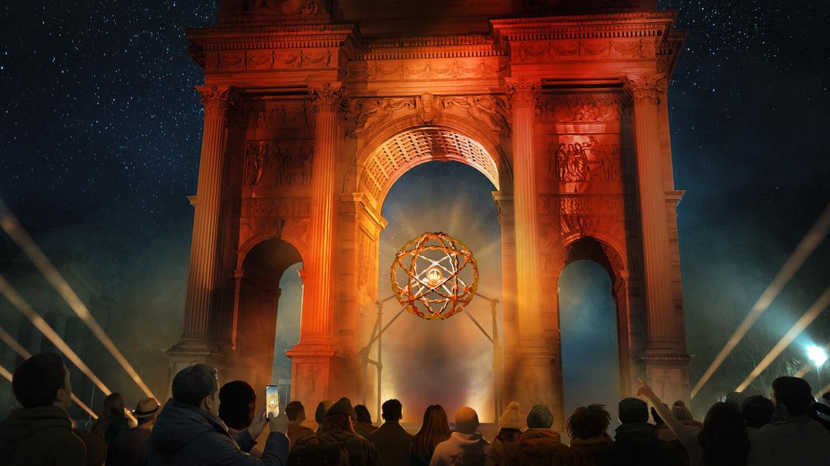 El legado de Leonardo da Vinci ilumina los Juegos Olímpicos de Milán-Cortina con dos pebeteros