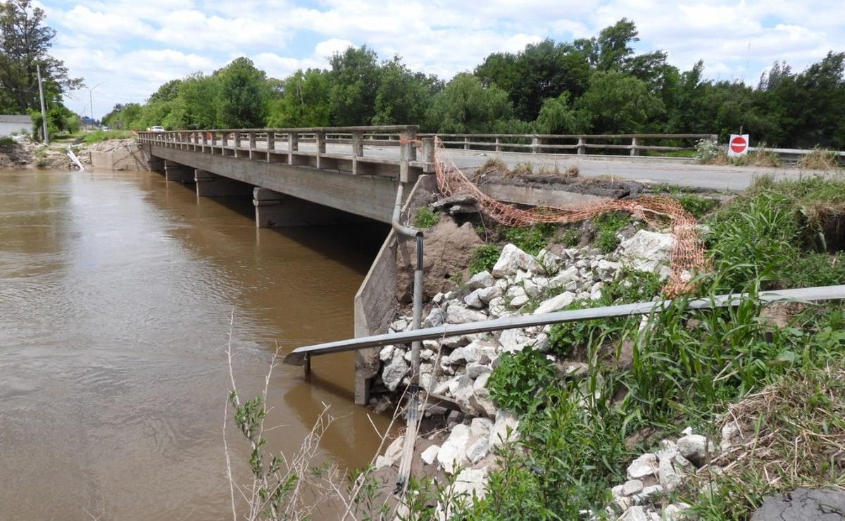 Vialidad Nacional definió tareas de emergencia para reparar el puente de la ex RN 9