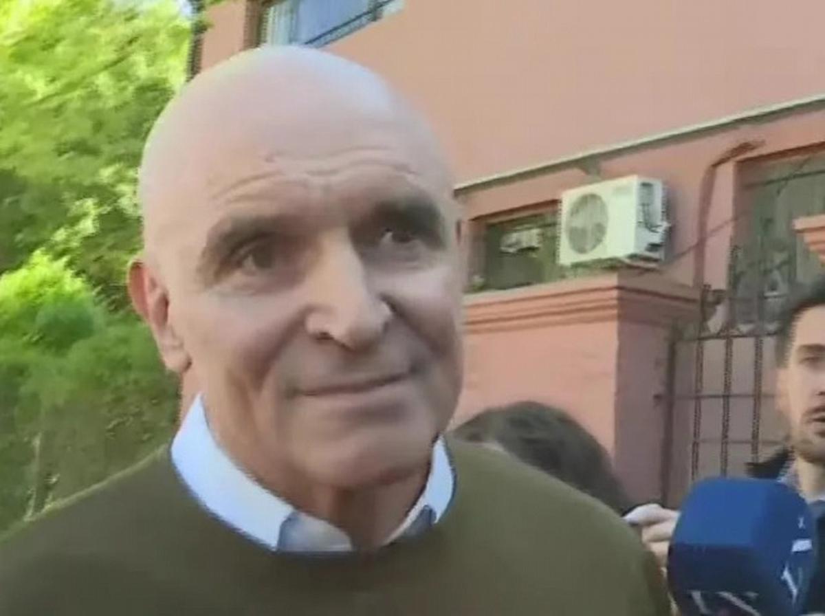 Espert, al momento de votar (Foto: captura de video)