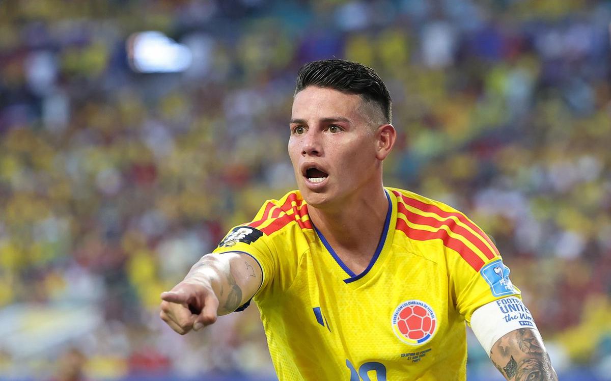 James Rodríguez, el capitán de Colombia.