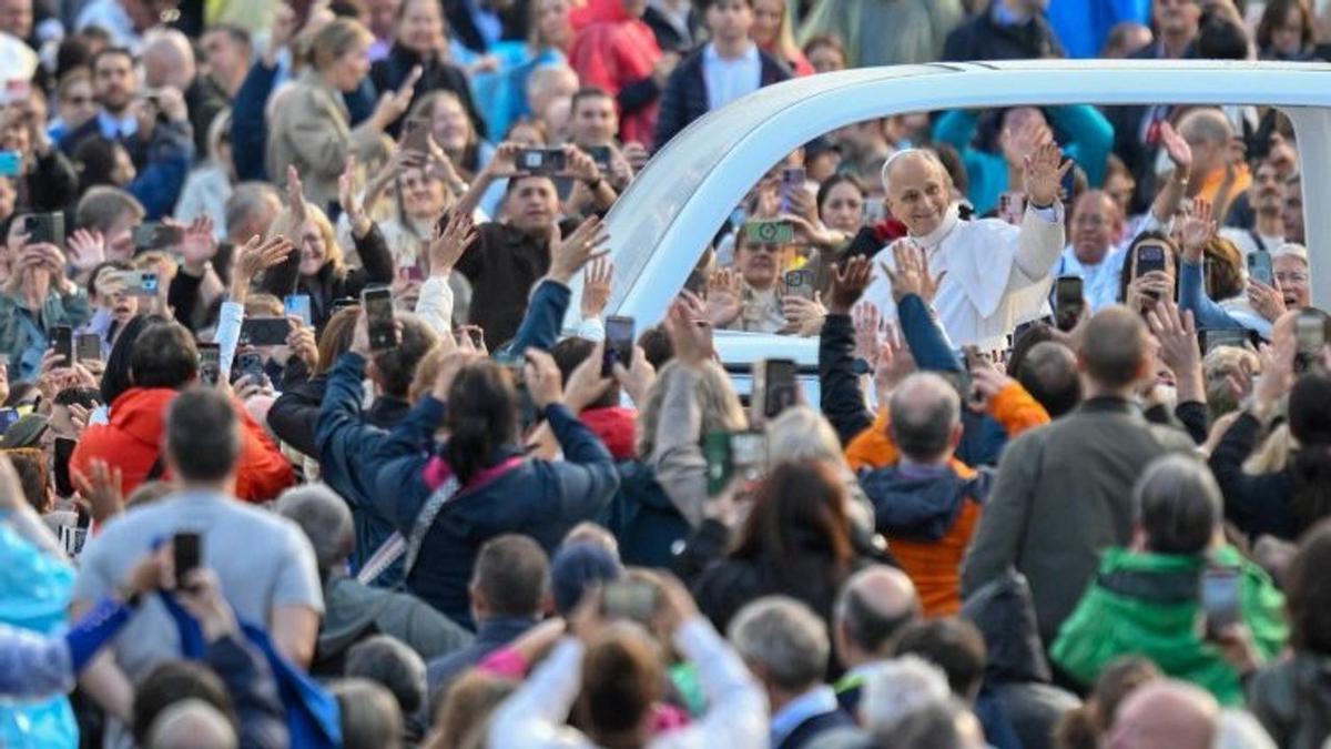 El Papa León XIV en la Audiencia General.