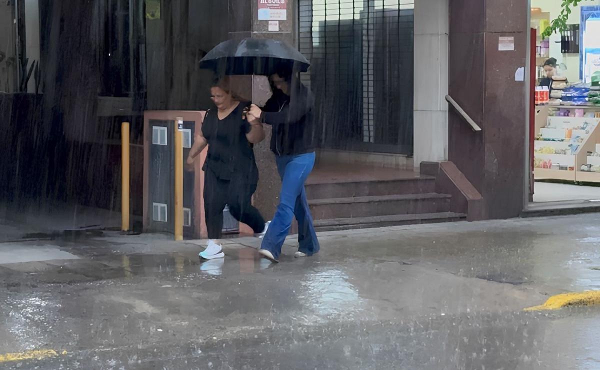 Lluvia en Rosario.