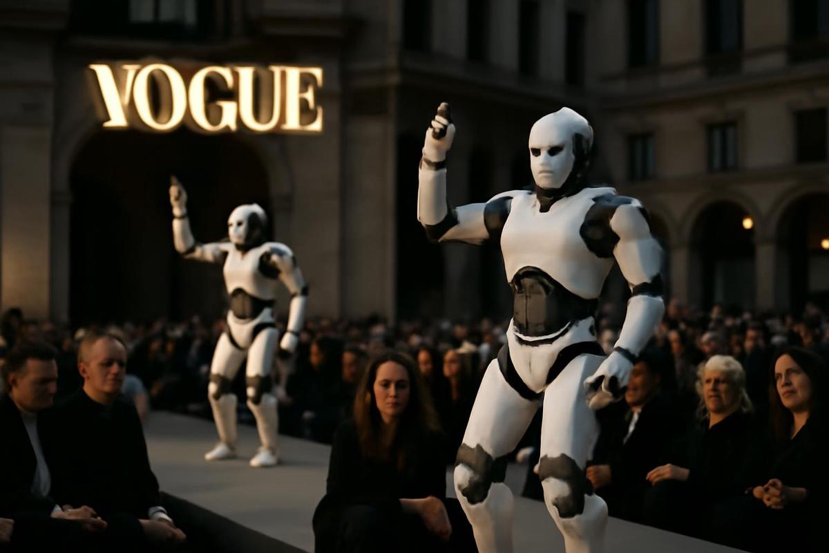 Desfile de Vogue en Milán: Robots y reacciones mixtas en el mundo de la moda