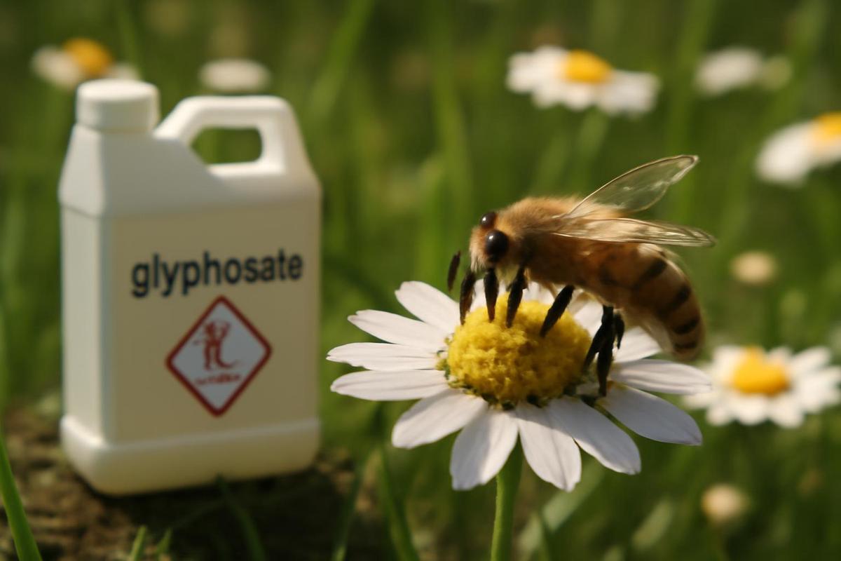 El herbicida glifosato y su impacto en las abejas