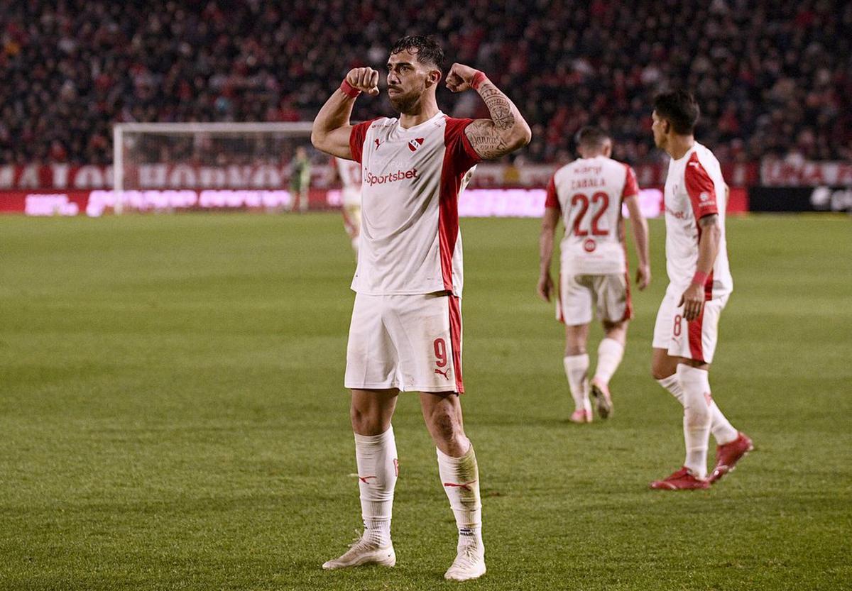 El goleador de Independiente, Gabriel Ávalos.