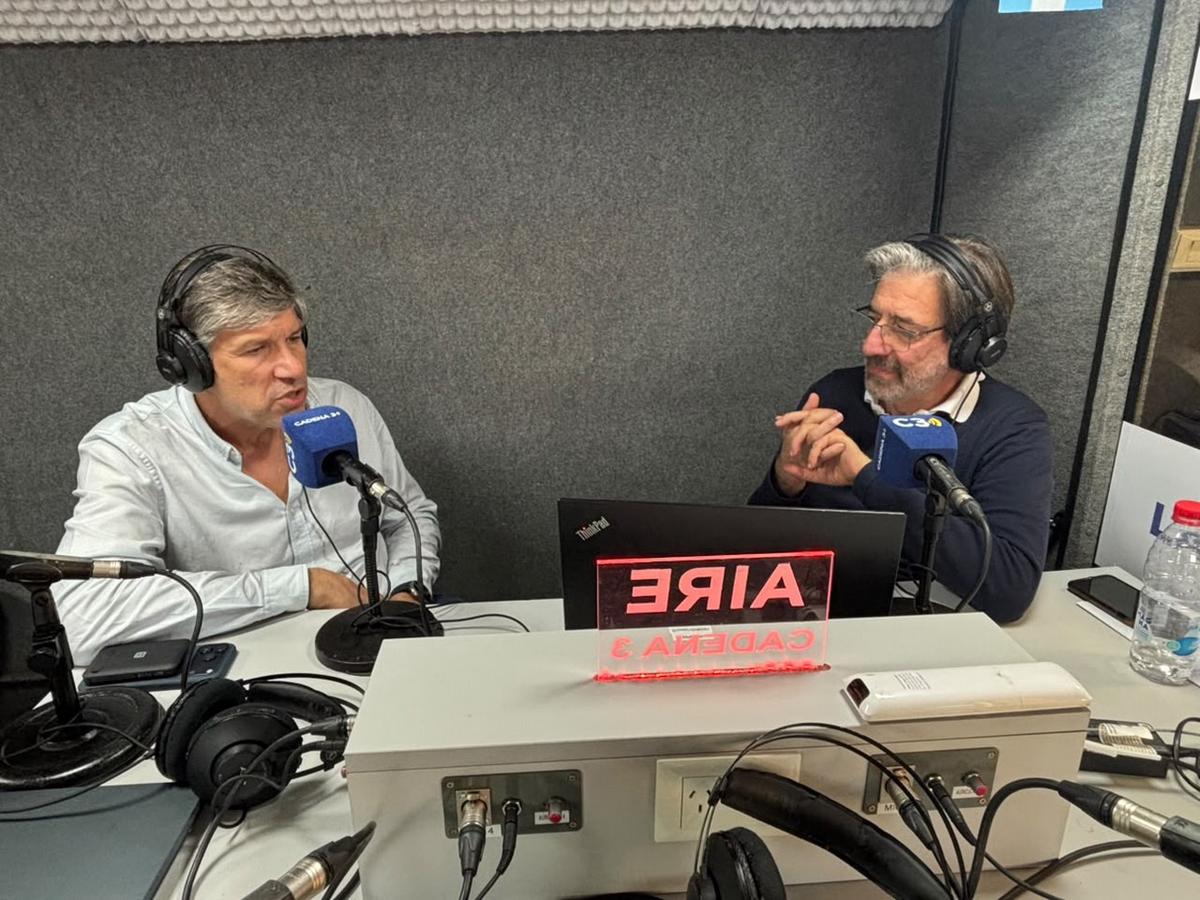 El director general de Santex, Walter Abrigo, en diálogo con Chema Forte en Rafaela.