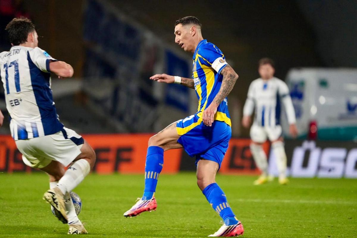 Di María, clave ante Talleres. (Foto: Daniel Cáceres/Cadena 3)