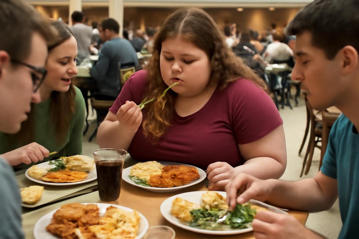 El fenómeno del 'freshman 15' en estudiantes universitarios
