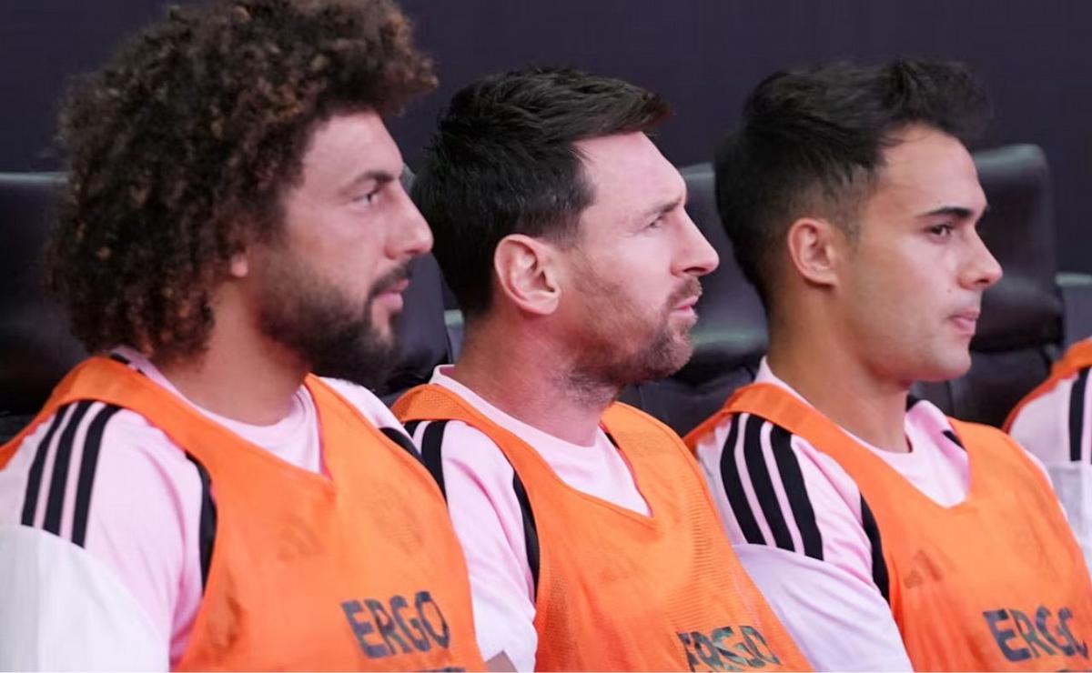 Messi, suplente en el Inter Miami. (AP)