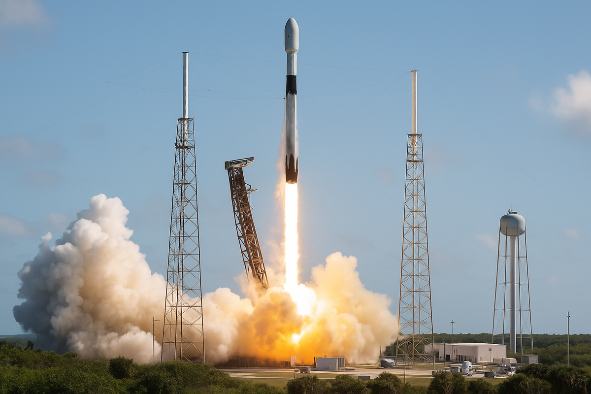 SpaceX Falcon 9 en lanzamiento