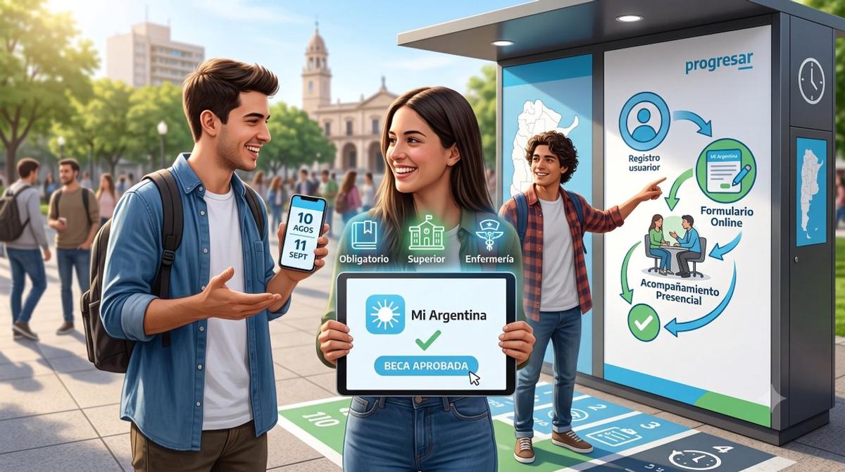 Becas Progresar 2026: inscripciones abiertas para estudiantes en distintos niveles educativos