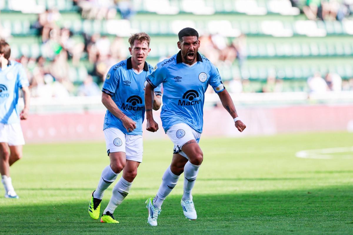 FOTO: Jara abrió el marcador para Belgrano ante Banfield.