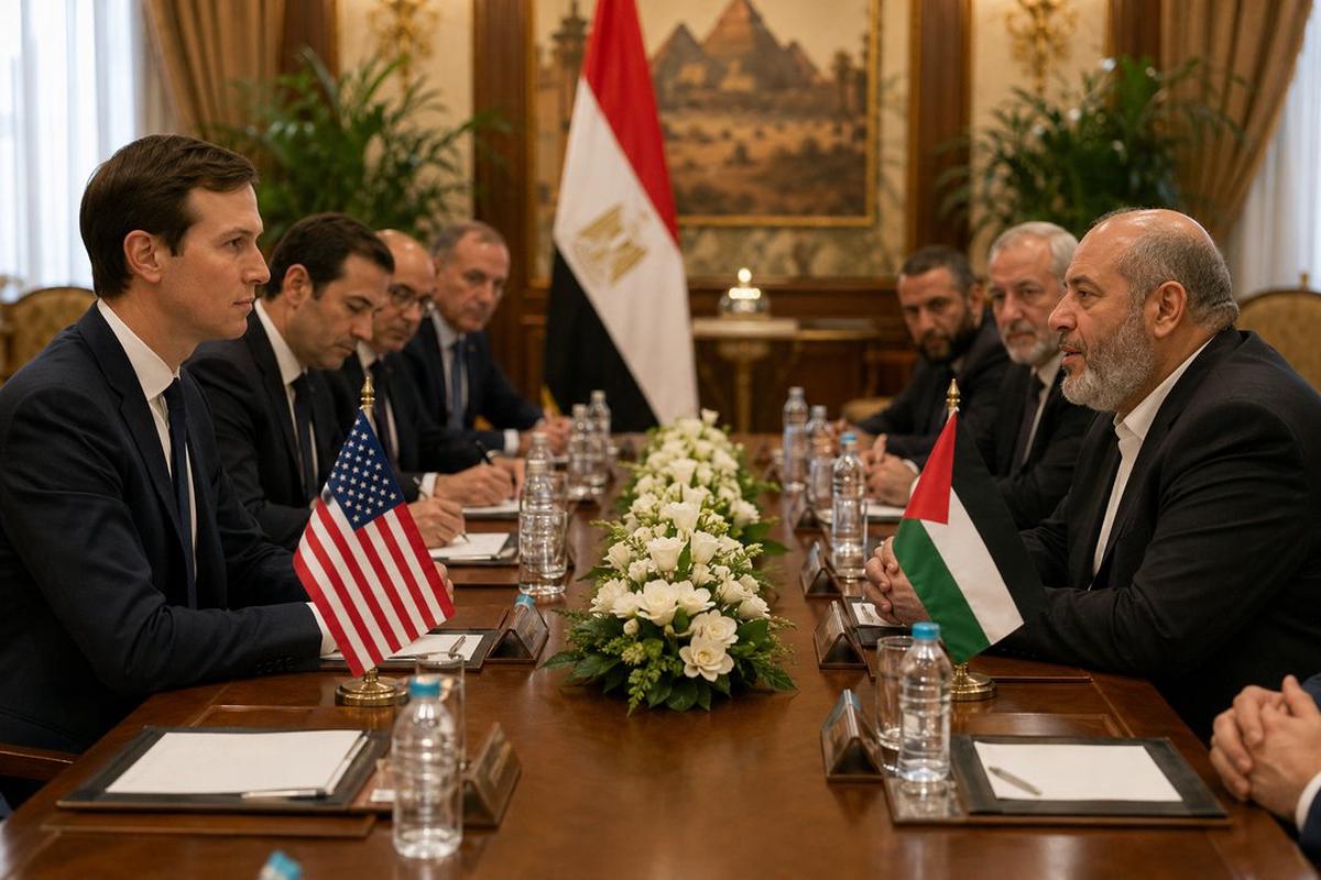 Jared Kushner se reunió en Egipto con una delegación de Hamás y delegados de países mediadores para acelerar el proceso de paz en la Franja de Gaza.