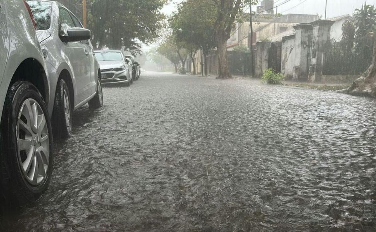 Lluvia intensa en la provincia de Santa Fe.