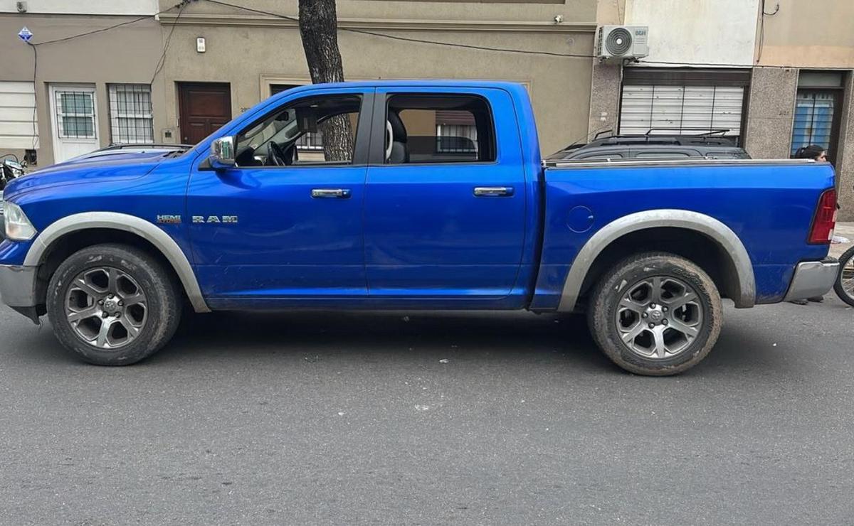 Camioneta Dodge Ram secuestrada.