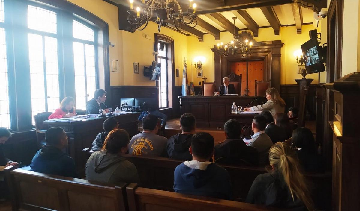 FOTO: Audiencia de formalización de investigación penal a los gendarmes acusados. 