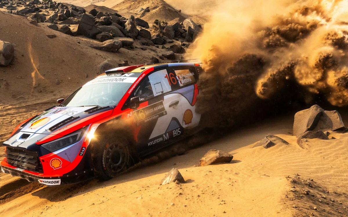 Fourmaux en la arena de Yeda con el Hyundai i20 N