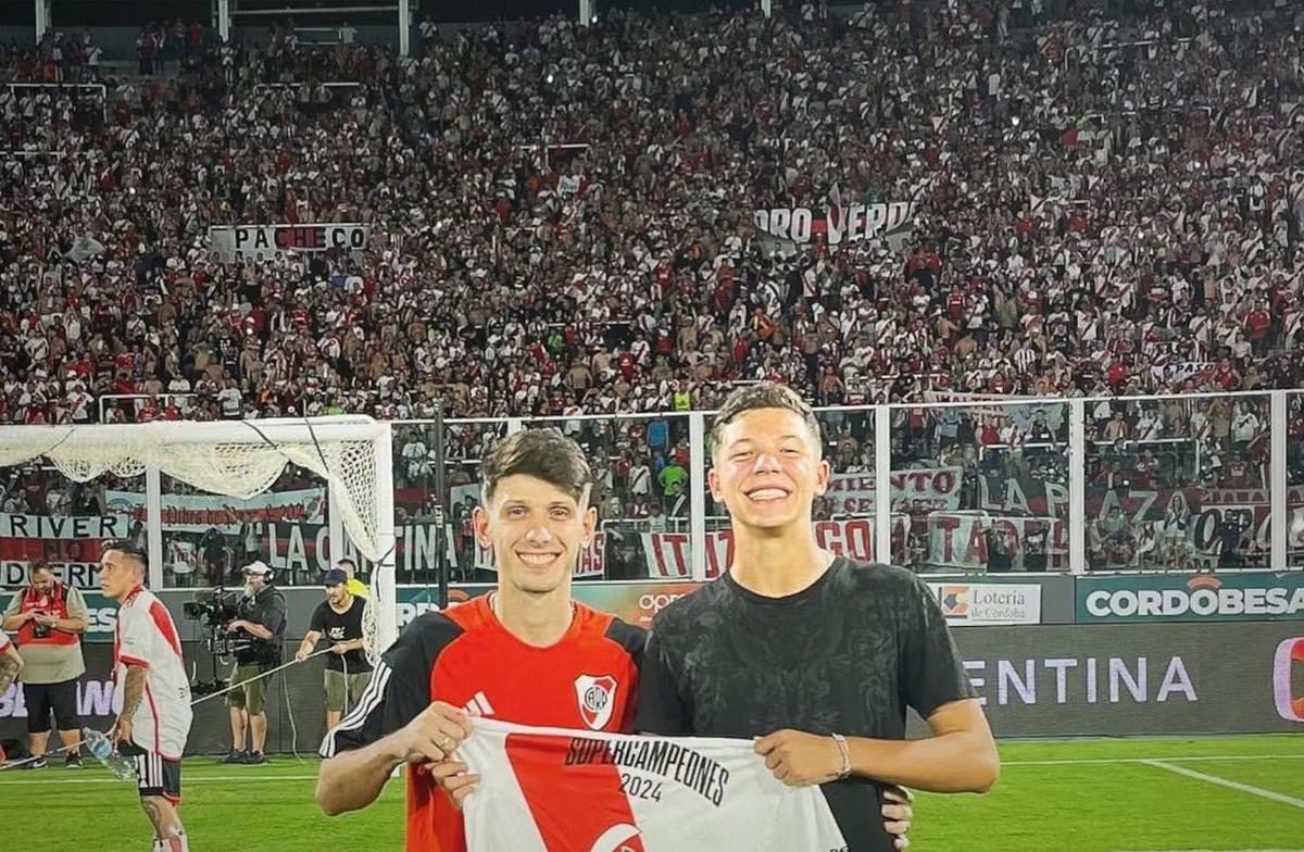 FOTO: Facundo junto a su hermanastro, Bastian Demichelis