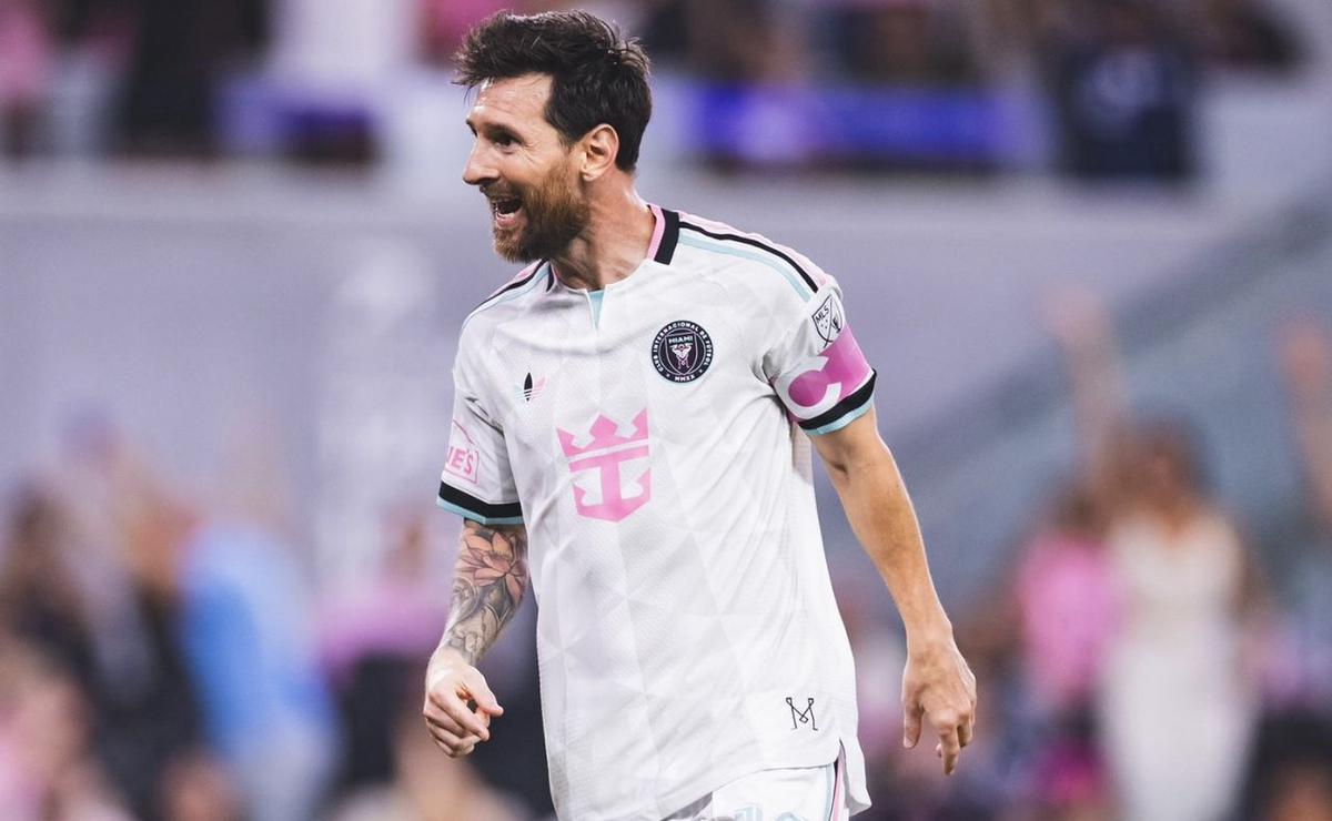Lionel Messi festeja su tanto ante Nashville. (Foto: MLS)