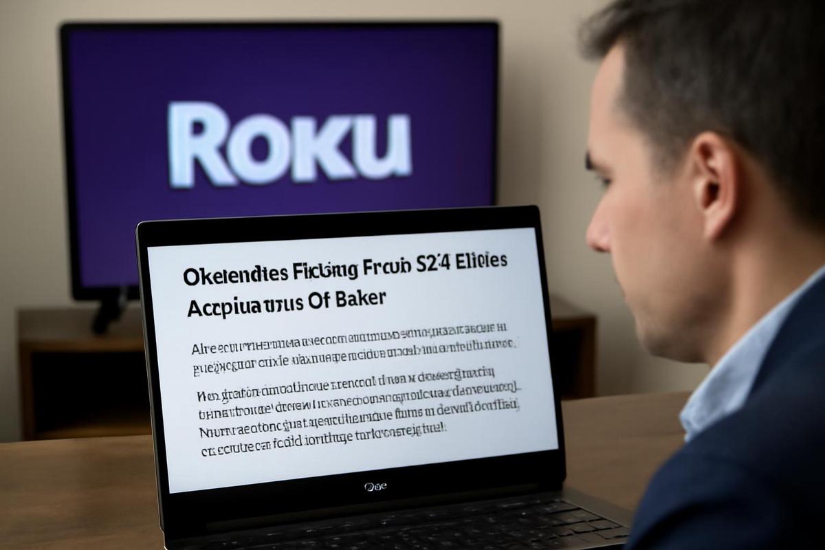 Logotipo de Roku frente a la sede de la compañía