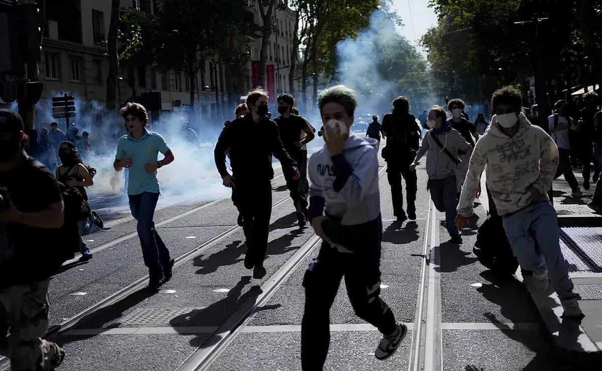 Protestas sociales en Francia.