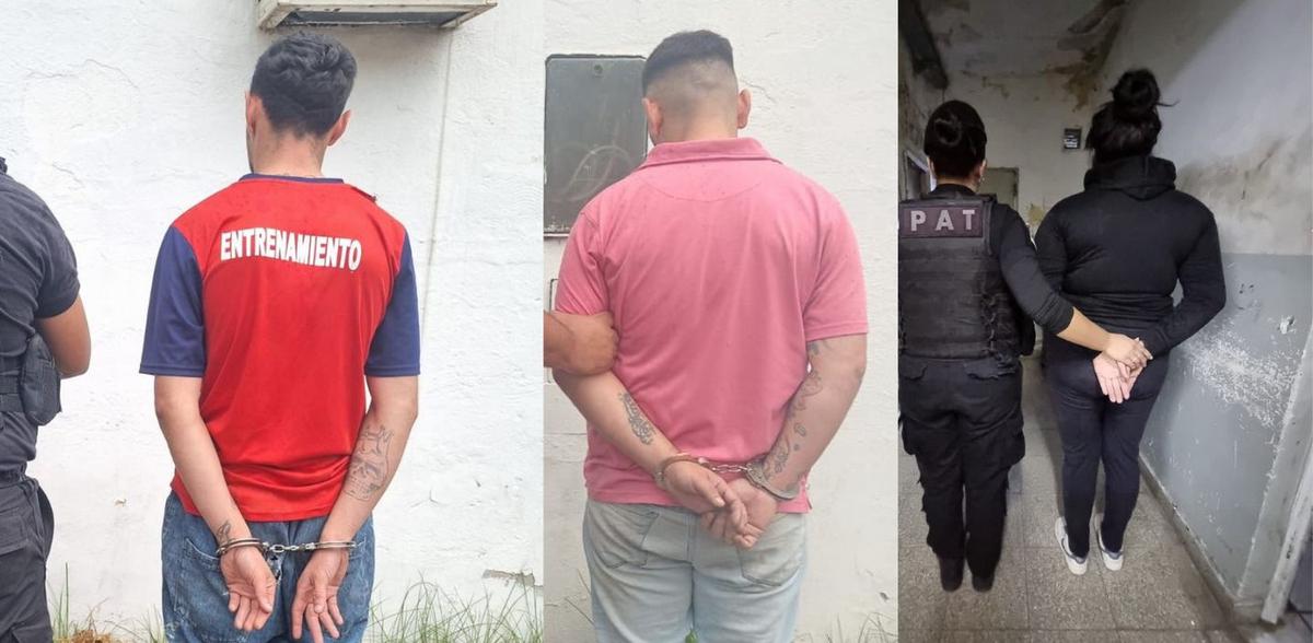 Los detenidos por el ataque en zona norte.