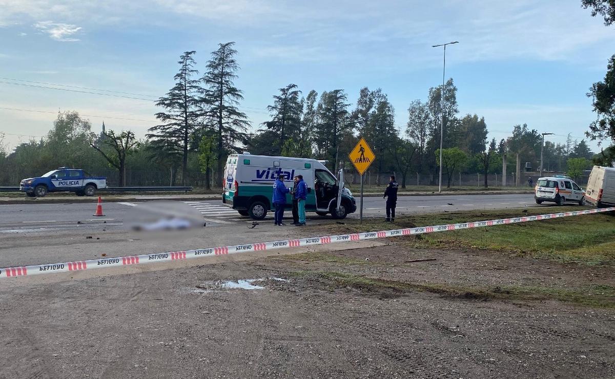 FOTO: El trágico hecho ocurrió en Ruta 5, en Santa Ana. (Emanuel Manitta/Cadena 3)