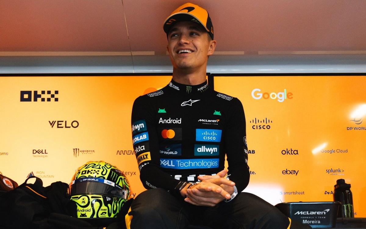 Norris puede sonreír con el viernes realizado en Abu Dabi