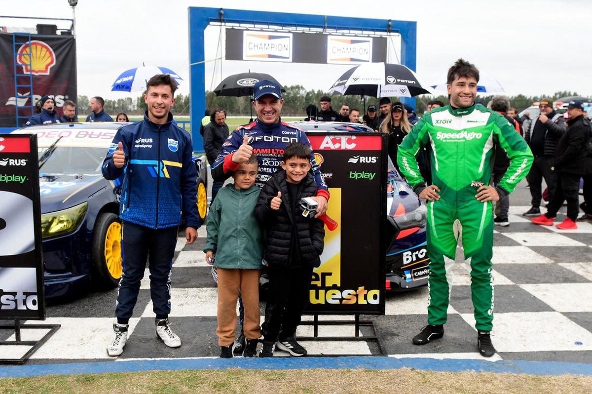 Martínez (3°), Werner (1°) y Fain (3°)