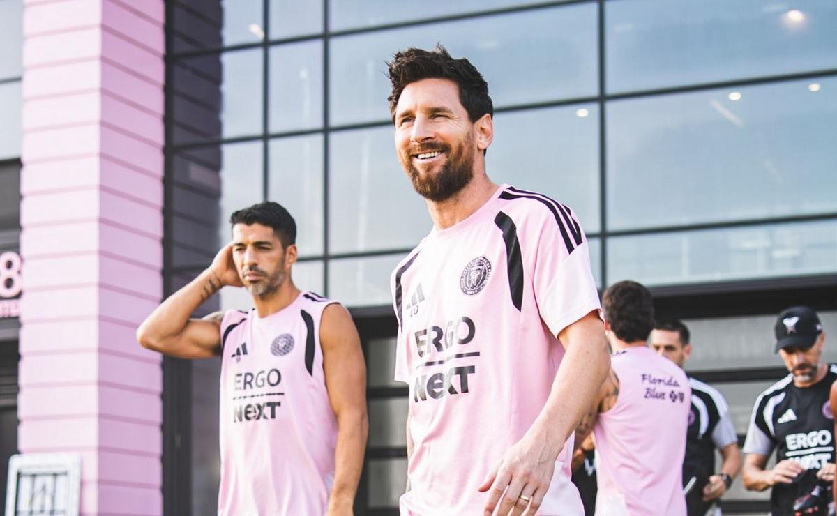 Messi volvió a entrenar en el Inter Miami.