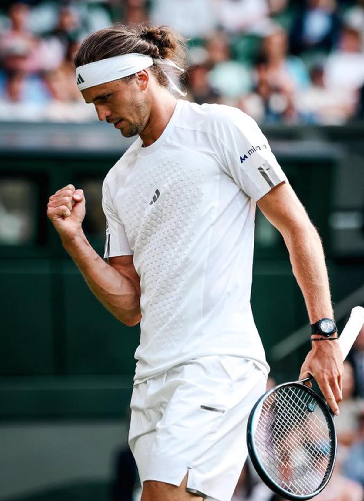 Alexander Zverev durante su participación en Wimbledon.