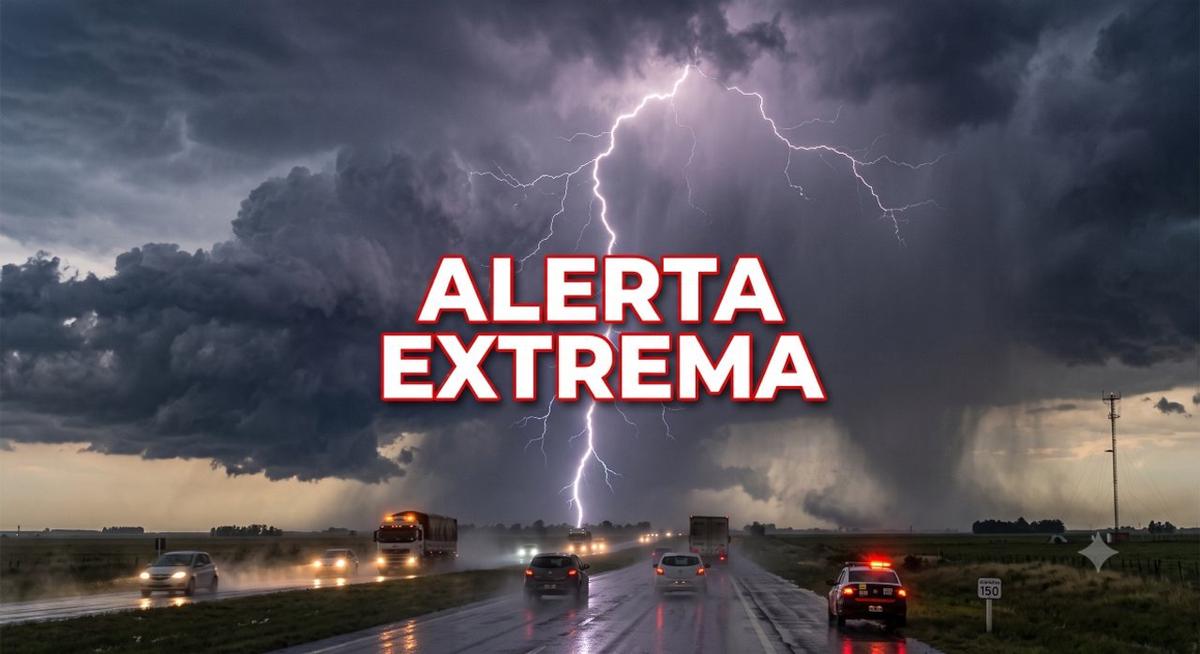 Alerta meteorológica en Argentina: lluvias intensas y vientos fuertes afectan a varias provincias