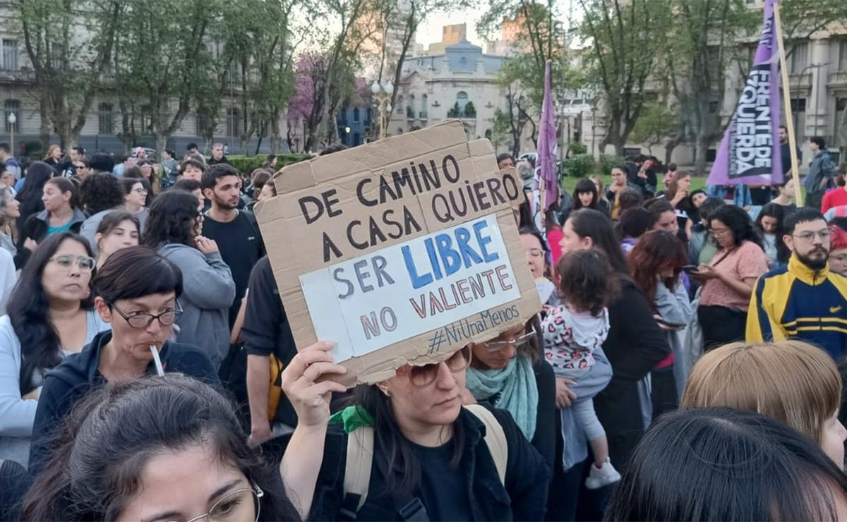 Marcha Ni Una Menos en la ciudad de Rosario.