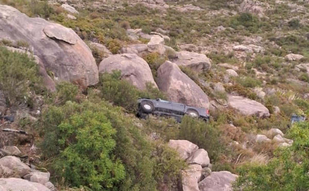 Así quedó la camioneta.