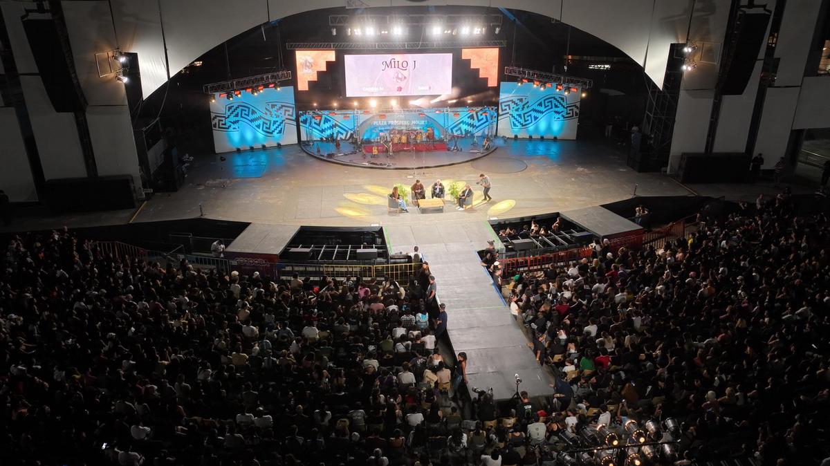 Milo J en una charla mano a mano con Cadena 3. (Foto: Daniel Cáceres)