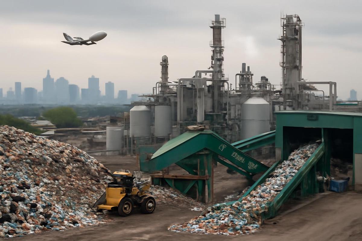 ¿El futuro del vuelo limpio? Combustible de avión a partir de residuos urbanos