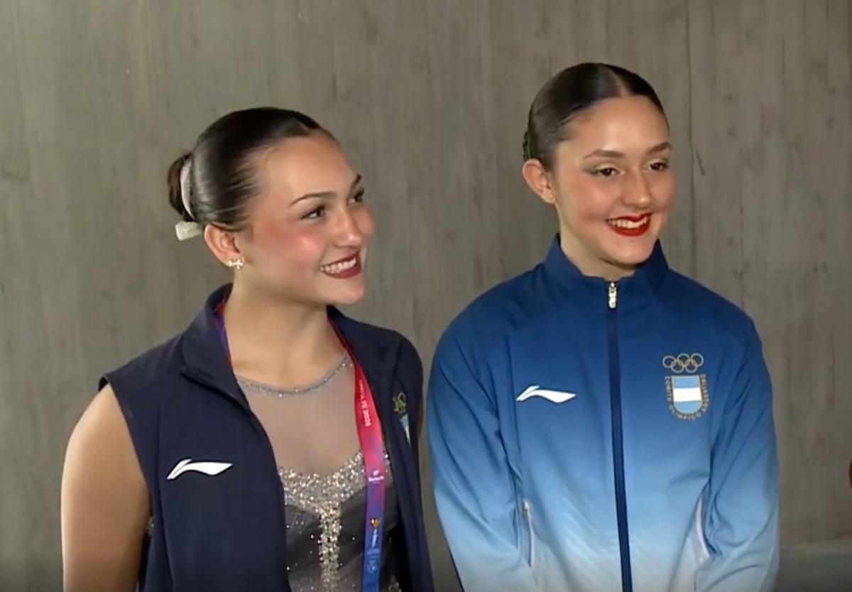 Valentina Longo y Micaela Lopetegui hicieron historia en patinaje artístico.