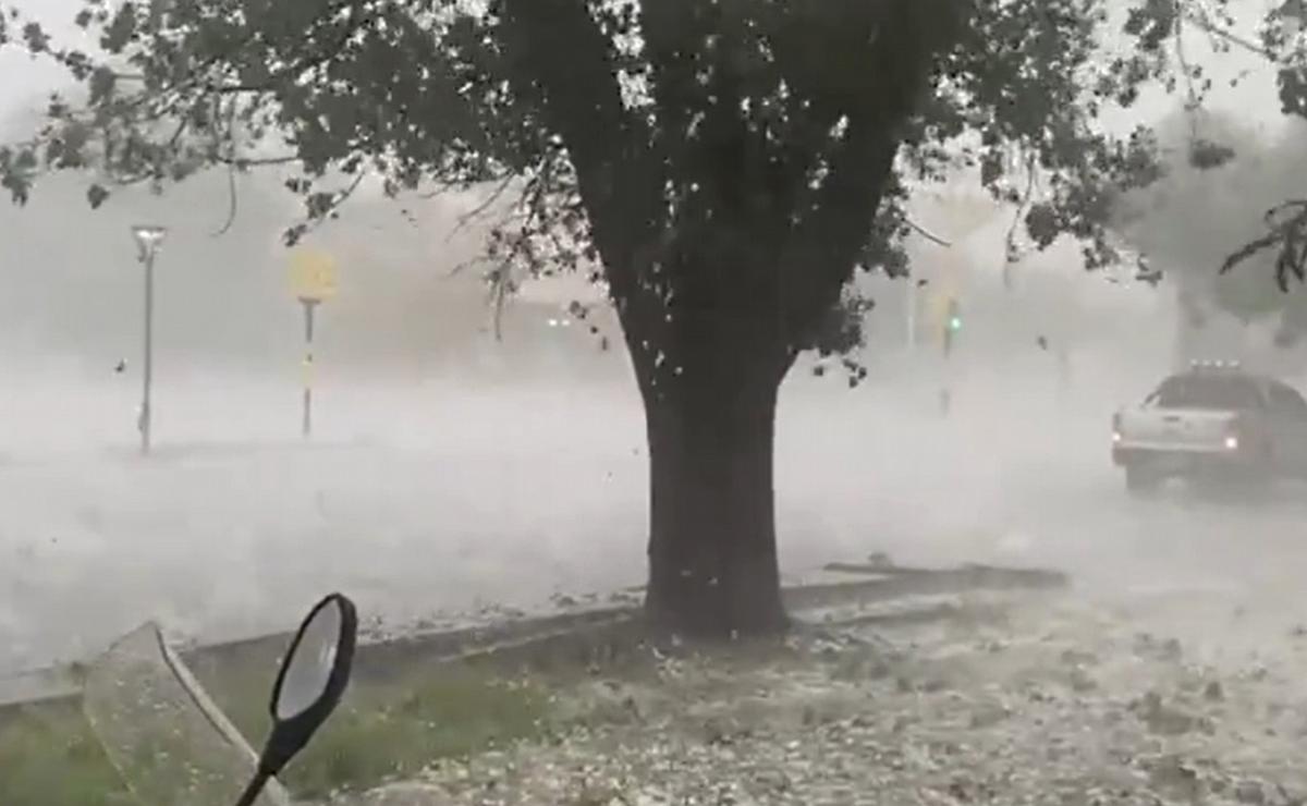 Alerta por tormentas y granizo (foto: captura de video).