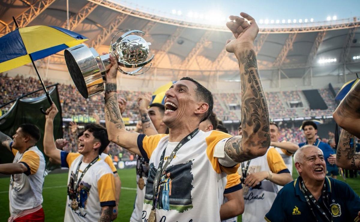 Di María tras la final ante Estudiantes.